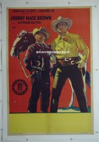 #2149 JOHNNY MACK BROWN linen Argentinean 40s 