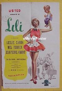 #122 LILI Argentinean poster '52 Leslie Caron 
