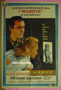 #127 MARNIE Argentinean poster '64 Connery 