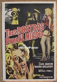 #133 PEEPING TOM Argentinean poster'61 Powell 