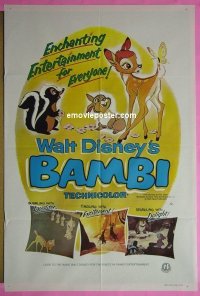 #8044 BAMBI Aust 1sh R79 Walt Disney classic 