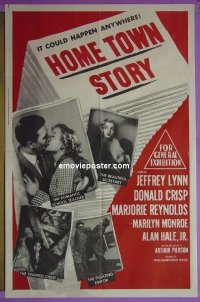 #6378 HOME TOWN STORY Aust 1sh '51 Monroe 