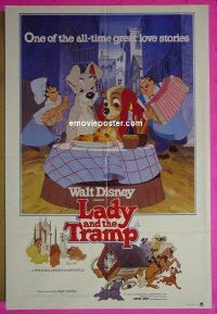 #8080 LADY & THE TRAMP Aust 1sh R80 Walt Disney 
