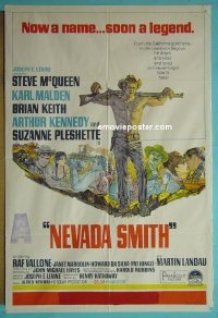 K103 NEVADA SMITH Australian one-sheet movie poster '66 Steve McQueen