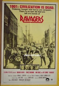#207 RAVAGERS Aust 1sh '79 Harris, Borgnine 