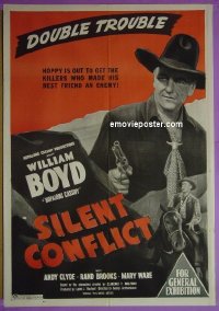 #6475 SILENT CONFLICT Aust 1sh '48 Hopalong 