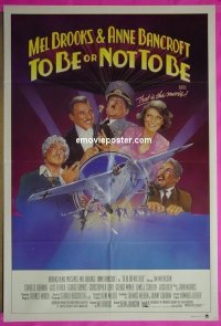 t142 TO BE OR NOT TO BE Aust one-sheet movie poster '83 Mel Brooks