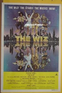 K166 WIZ advance Australian one-sheet movie poster '78 Diana Ross,Michael Jackson