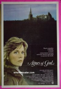 #1924 AGNES OF GOD Aust 1sh '85 Jane Fonda 