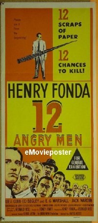 #140 12 ANGRY MEN daybill '57 Fonda, Cobb 