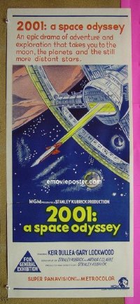 K190 2001 A SPACE ODYSSEY Australian daybill movie poster '68 Kubrick