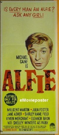 #1051 ALFIE Aust daybill #1 '66 Michael Caine