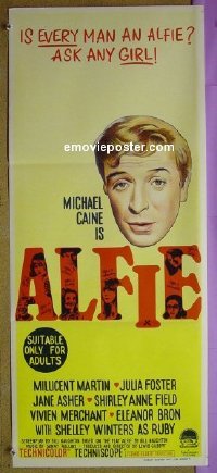 #1052 ALFIE Aust daybill #2 '66 Michael Caine