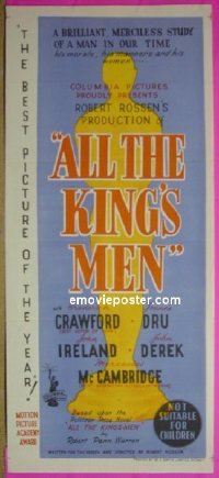 #8225 ALL THE KING'S MEN Aust db '50 Crawford 