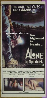K212 ALONE IN THE DARK Australian daybill movie poster '83 Jack Palance