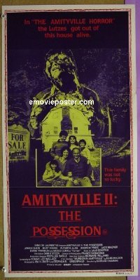 #1066 AMITYVILLE 2 Aust daybill '82 Damiani