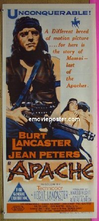 #6564 APACHE Aust db54 Burt Lancaster, Peters 