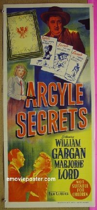 #6566 ARGYLE SECRETS Aust db '48 film noir! 