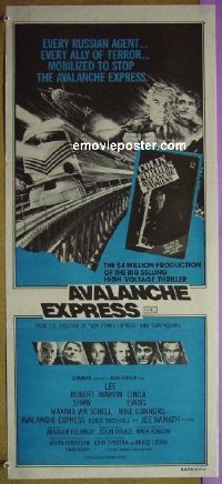 #1087 AVALANCHE EXPRESS Aust DB 79 Lee Marvin