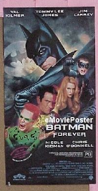 #7158 BATMAN FOREVER Australian daybill movie poster '95 Kilmer