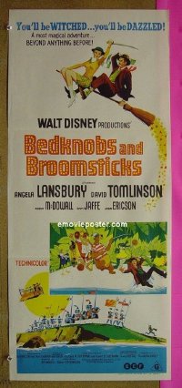 K250 BEDKNOBS & BROOMSTICKS Australian daybill movie poster '71 Disney