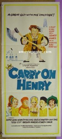 #1207 CARRY ON HENRY 8 Aust DB72 English sex!