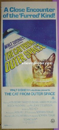 K306 CAT FROM OUTER SPACE Australian daybill movie poster '78 Disney