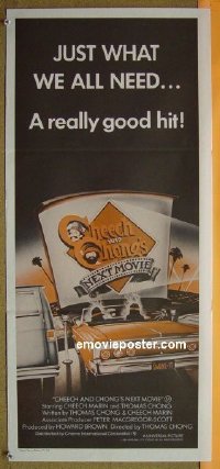 t195 CHEECH & CHONG'S NEXT MOVIE Australian daybill movie poster R80s