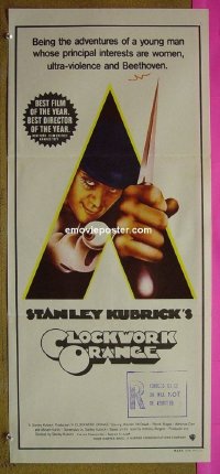 CLOCKWORK ORANGE ('72) Aust daybill