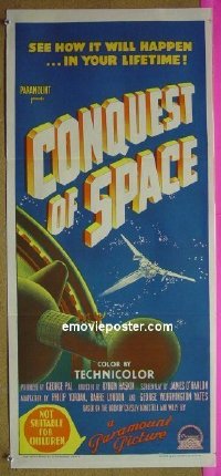 #6631 CONQUEST OF SPACE Aust db 55 George Pal 
