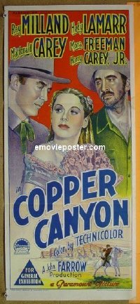 #8635 COPPER CANYON Aust db '50 Hedy Lamarr 
