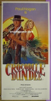 #3256 CROCODILE DUNDEE Aust daybill '86 Hogan 