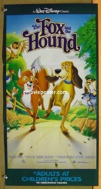 #8737 FOX & THE HOUND Aust daybill R90s Disney 