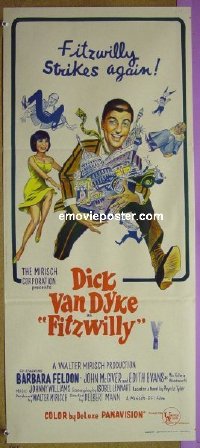 #1406 FITZWILLY Aust daybill 68 Dick Van Dyke