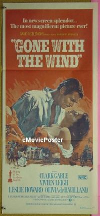#239 GONE WITH THE WIND Aust daybill R74Gable 