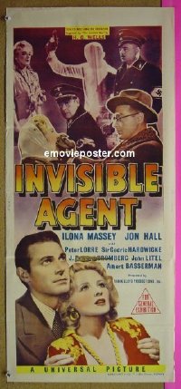 #8837 INVISIBLE AGENT Aust db '42 H.G. Wells 