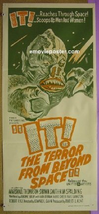 #6789 IT THE TERROR FROM BEYOND SPACE Aust db 
