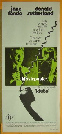 #1633 KLUTE Aust DB 71 Jane Fonda, Sutherland