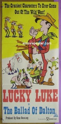 #1686 LUCKY LUKE Aust DB '71 cartoon western!
