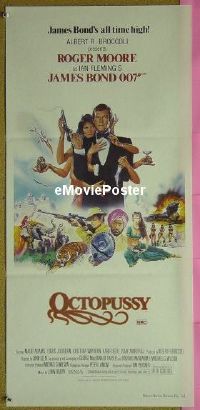 #266 OCTOPUSSY Aust daybill '83 James Bond 
