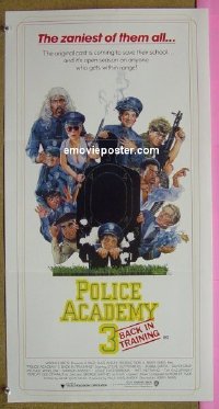 #1824 POLICE ACADEMY 3 Aust DB '86 Guttenberg