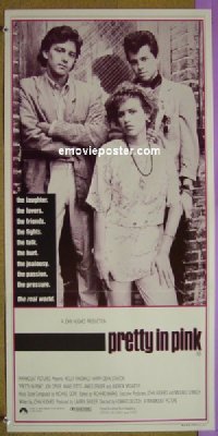 K759 PRETTY IN PINK Australian daybill movie poster '86 Molly Ringwald