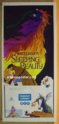 #9110 SLEEPING BEAUTY Aust daybill R1970s Disney