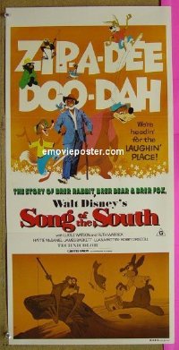 #7000 SONG OF THE SOUTH Australian daybill movie poster R80s Disney