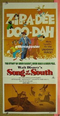 #9121 SONG OF THE SOUTH Australian daybill movie poster R80s Disney