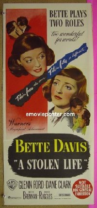 #7018 STOLEN LIFE Aust db '46 Bette Davis 