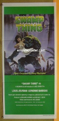 #2028 SWAMP THING Aust daybill '82 Wes Craven
