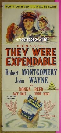 #7039 THEY WERE EXPENDABLE Aust db '45 Wayne 