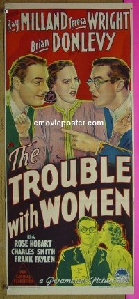 #9204 TROUBLE WITH WOMEN Aust db '46 Milland 