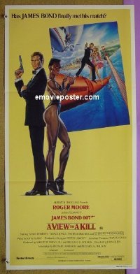 K937 VIEW TO A KILL Australian daybill movie poster '85 Moore, James Bond